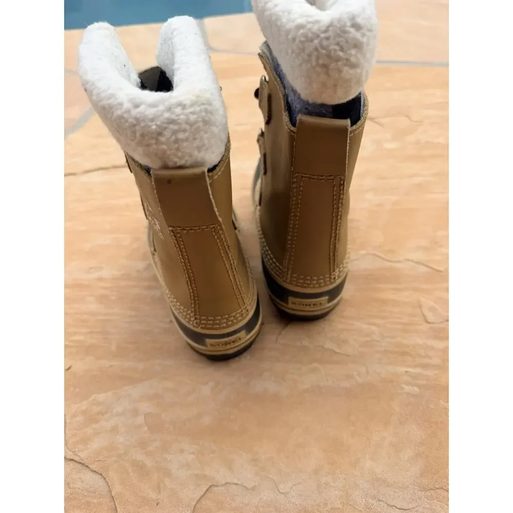 Sorel Yoot Pac TP Children Size 13 Waterproof Tan snow/winter Boots